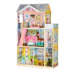 Casuta mare din lemn Bel Air Residence DollHouse - Casa pentru papusi cu lift cu mobilier inclus 